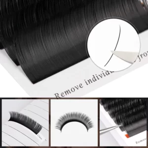 flat lash extensions
